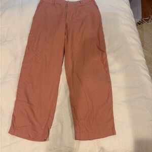 Uniqlo Women's Tan/Peach Linen Cotton Pants